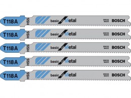 Bosch T118A Jigsaw Blades Thin Sheet Metal Cutting 5 Blades £7.19